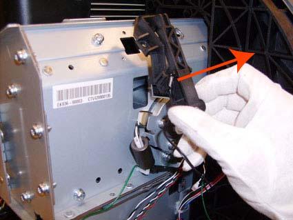 6. Remove the Pen to Paper Space (PPS) Solenoid from the printer.