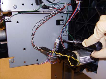 Starwheel Lifter, Right Removal 1. Switch off the printer and remove the power cable. 2.
