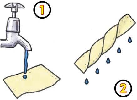 2. Using tap water and a small cloth that will not leave fibers