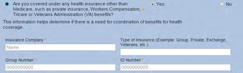 If the consumer indicates Yes, UnitedHealthcare will need to contact the consumer for additional information. No additional information is required at this time. 2. Do you or your spouse work?
