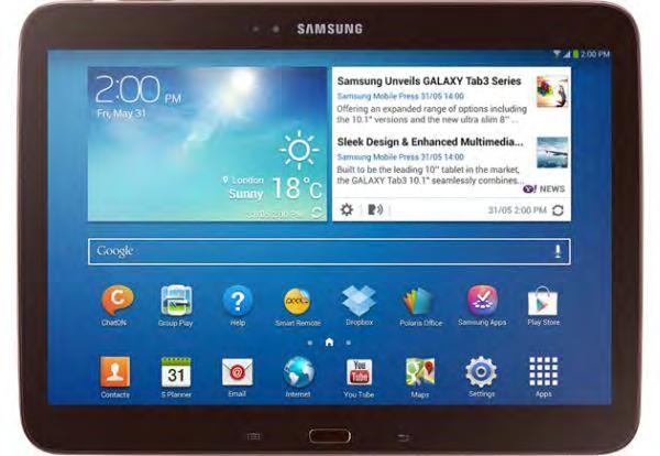 Samsung Tablet Basics Power button Menu button Home button Back button 1. To power on the Android, press and hold the power button 1-2 seconds. The screen will light up to indicate it is turning on.