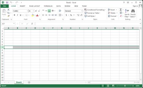a Spreadsheet is composed of columns and rows Specifications (Excel 01)