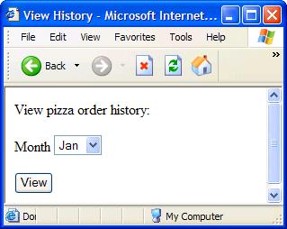 QL Injection Example View pizza order history:<br br> <form method="post" action=".