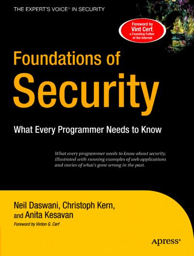 Where to learn more Foundations of Security: What