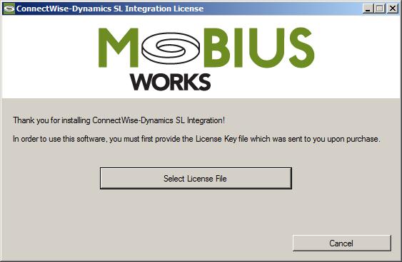 A Mobius Works, LLC > ConnectWise Manage Integration folder is created in the Start menu where ConnectWise Manage-Dynamics SL Integration Application is placed.