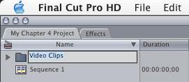 Final Cut Pro HD H O T 4.Build Your Story 5. Click New Folder, in the bottom-left corner, and create a folder called FCP HOT Book Projects, inside the FCP Projects folder.