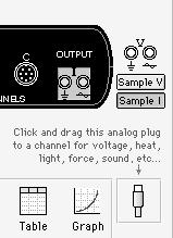 the output signal. Clicking the Sample V button also opens the Signal Generator window.