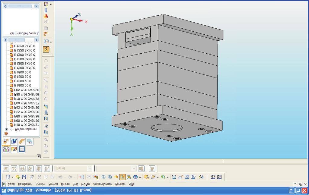 geometry via the Export button successful export Exporting Importing the geometry in the CAD system Executing