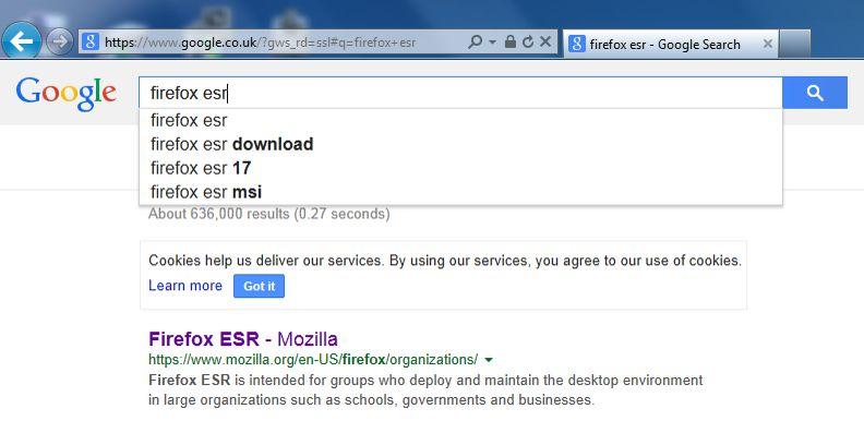2. Firefox installation Attachment 2 (1) Search