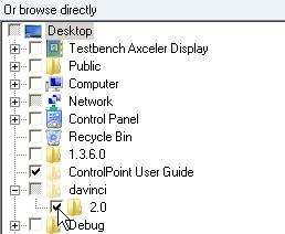 Creating a Control File 15 3 If a folder contains nested subfolders, you can select the content you want to include from a right-click menu. Use the information in the table below for guidance.