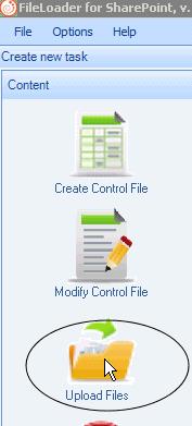 Uploading Files to SharePoint 31 Uploading Files to SharePoint If you are a licensed FileLoader Administrator or Power User, you can upload control files to SharePoint document libraries.
