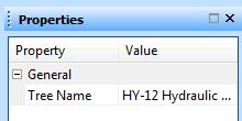 11. In the Properties section of the Main Graphics Window, enter HY-12 Hydraulic Schematic in the Value column on the Tree Name row (Figure 8).