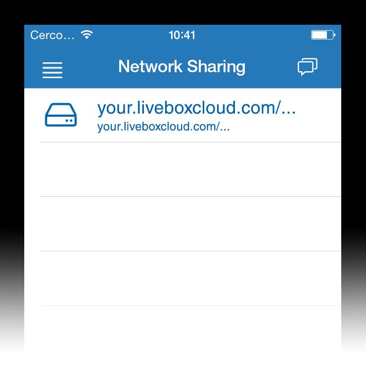 3.2.3 NETWORK SHARING Through Network Sharing you can check the shared content inside on the business web.