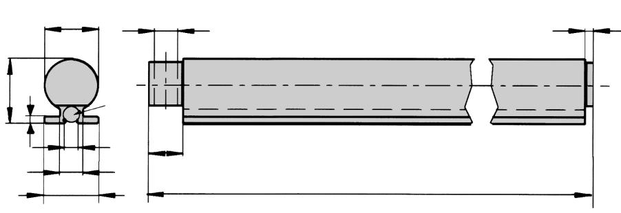 Absolute Linear Encoder KH 53 Profibus Resolution Dimensional drawing read head Length read head Linear Encoder Measuring length up to 1.