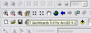 At this point, you will need to have installed ET GeoWizard. ET GeoWizard is a free install that will allow the conversion of point data to polygons.