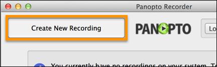 Create a New Recording UICapture requires one audio source to produce a viable