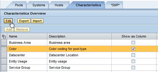 Now you will see the new entry in the Characteristic Overview table. 7.