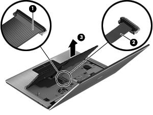 7. Remove the keyboard (3). Top cover Reverse this procedure to install the keyboard. NOTE: The top cover spare part kit includes the power button board and cable and the TouchPad and cable.