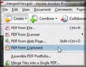 Create PDF from Clipboard Copy any data in any file and create a PDF from copy Highlight and copy information from a file Can be Word, PowerPoint,.