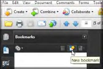 Creating Bookmarks Click the Create New Bookmark icon Name the Bookmark to correlate