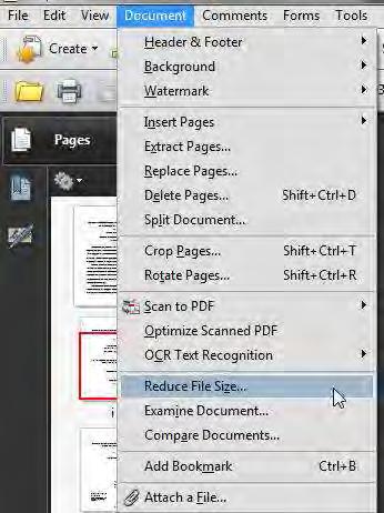 Compressing the Final PDFs Select