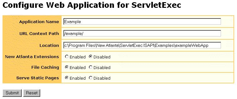 3. WEB APPLICATIONS Figure 19. Configure Web Application for ServletExec Page (ISAPI and NSAPI) 3.4.