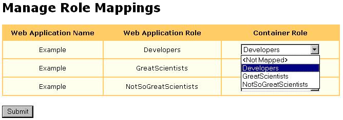 3. WEB APPLICATIONS To modify an existing Role Mapping Figure 25.