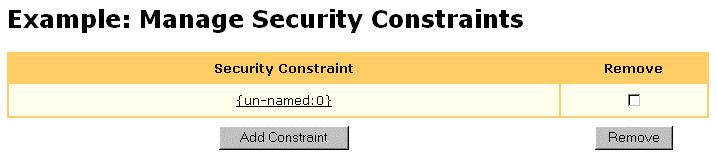 From the Add Security Constraint page (see ), enter a Display Name. 3. Specify the role or roles to grant access to the web resource collections in Auth. Constraint. 4.
