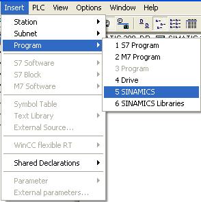 7.2 Configuring the SINAMICS S110 7.2.1 SIMATIC Manager, inserting the SINAMICS S110 In