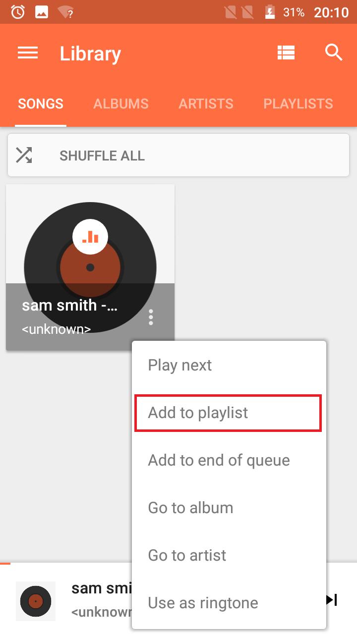 4) You can choose to add in current playlist or to create a new one. 5) If you want to create a new playlist, enter the name in the open window and touch Save. xi.