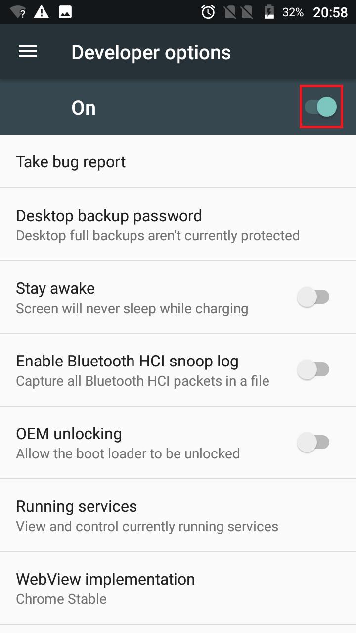 4) Back to Settings again, you will find the Developer options 5) Activate Developer options 6) Activate USB debugging. 51. What should I do when I insert or remove SIM card?