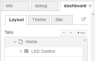 10 Defining a Dashboard A dashboard runs as a user interface web page that is served by the Node-RED server, and addressed as the server IP/ui (e.g. 192.168.0.xx/ui).