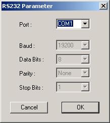 Figure 18: Mode 4: Configuration panel for Quick dialling 6.4.5 Sub menu COM Port After selection of the sub menu item COM-Port a window for the selection and configuration of the COM interface of the PC opens.