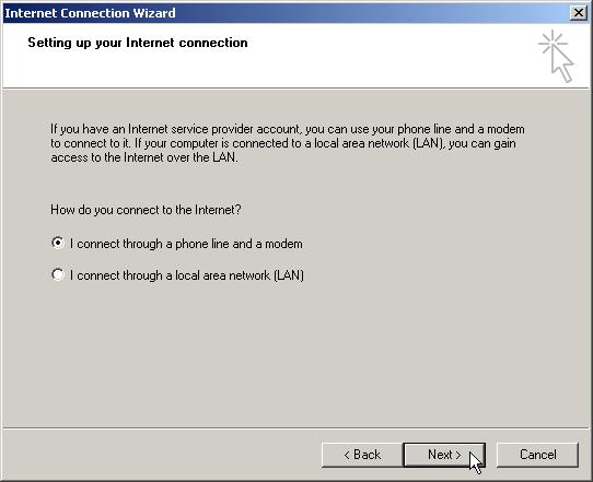 Internet Access in Windows 2000 Professional 11.2.4 Internet Access in Windows 2000 Professional The following section assumes that you are logged on to a Windows 2000 Professional system as Administrator.