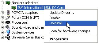 Removing the ISDN PC Card from Windows XP Home Edition and Professional 12.4 Removing the ISDN PC Card from Windows XP Home Edition and Professional 1.