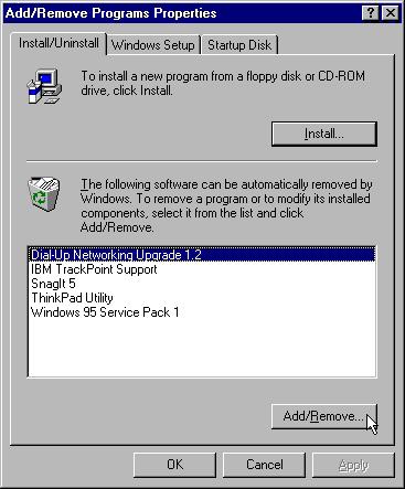Upgrading Dial-Up Networking for Windows 95 2. Then restart your system and install the Microsoft Dial- Up Networking 1.