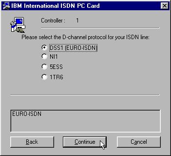 Installing the IBM International ISDN PC Card in Windows 95 Service Release 1 8. The next dialog allows you to select the installation language.
