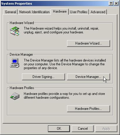Changing the Switch Type in Windows 2000 Professional 10