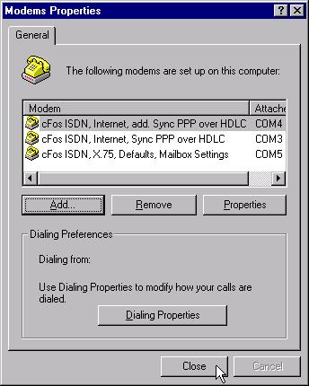 Windows 2000 Professional 12. Next, Dial-up Networking needs to be reconfigured to use the new emulated modems. Click Yes to start the Remote Access Setup. Click Add.