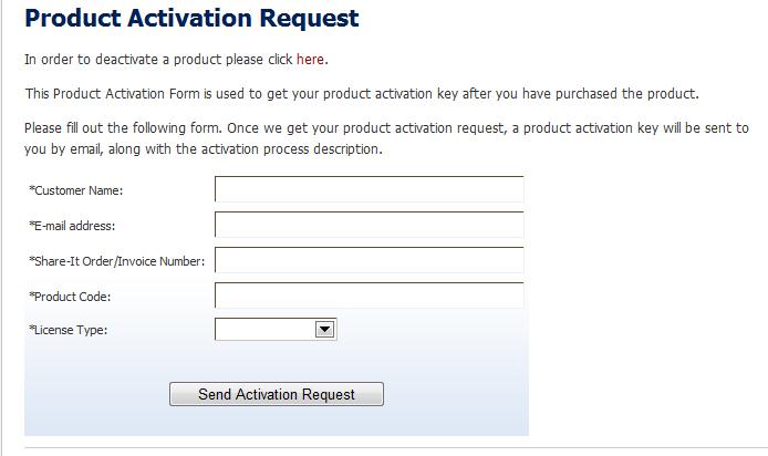 f. Browse the Product Activation Request page on KWizCom s web site: http://www.kwizcom.com/productreg.