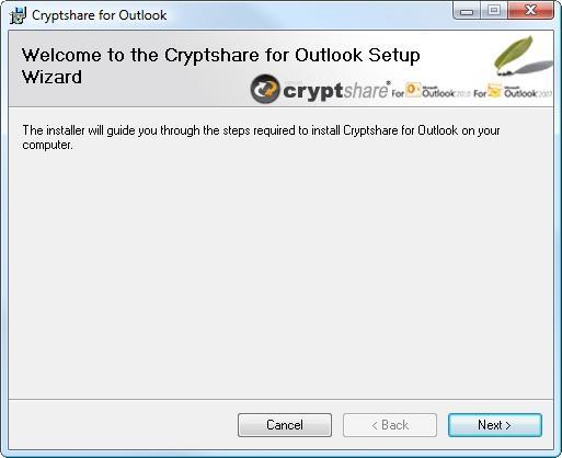 3 Installing the Cryptshare for Outlook Plug-In Cryptshare for Outlook is available as.exe and.msi installer. The installation using the.