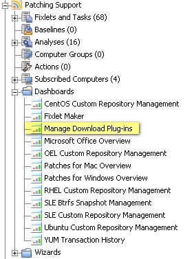 Registering the Download Cacher Plug-in Go to