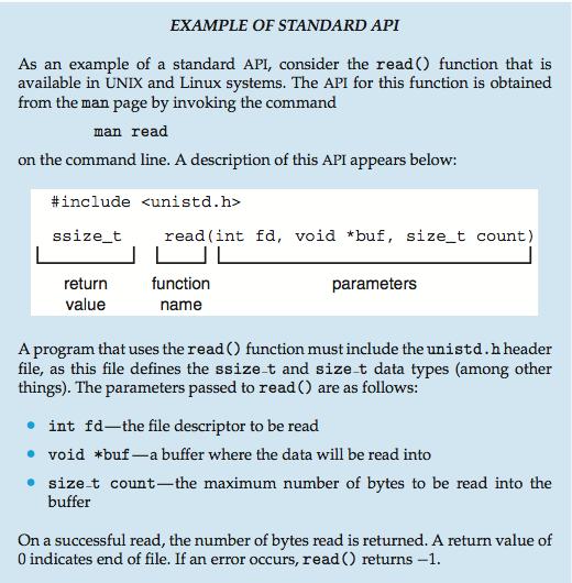 Example of Standard API 1.
