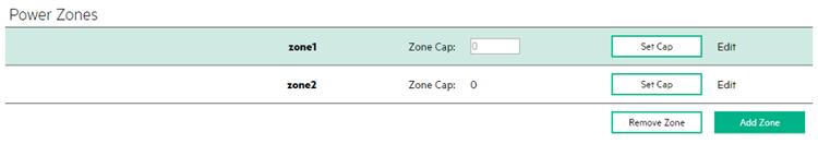 If a zone contains more than one chassis, the APM assigns cap values to the chassis based on the power capping mode? 1. Select a zone, and then click Set Cap. 2.