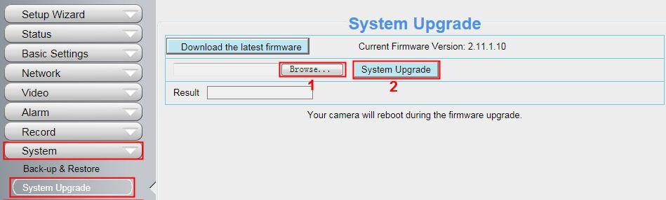 Upgrade Firmware by Equipment Search Tool Double click