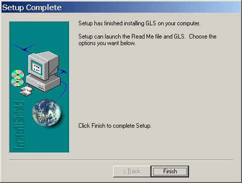 A shortcut for the GLS Tool software will be created on your the desktop.