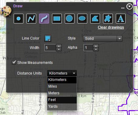 After you select a drawing feature you can right click your mouse button & choose CLEAR to delete it.