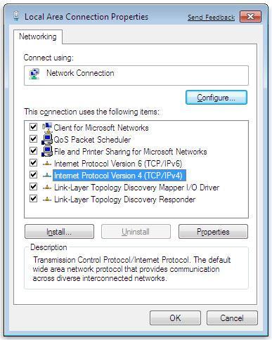 Windows Networking 3.8.3 MS Windows 7 To make it easier to manage TCP/IP settings, we recommend using automated Dynamic Host Configuration Protocol (DHCP).