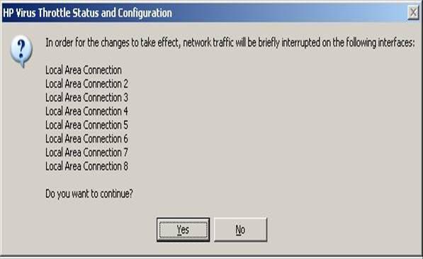 3. When yu click OK t prcess yur changes, an infrmatinal message appears warning abut a netwrk interruptin.