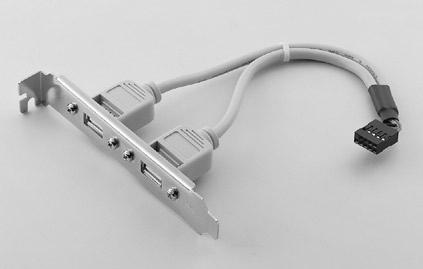 bracket P/N 1700100301 USB cable with dual